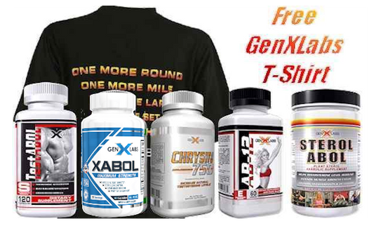 Mass Muscle Size Stack 5 Products - Free Shirt GenXLabs