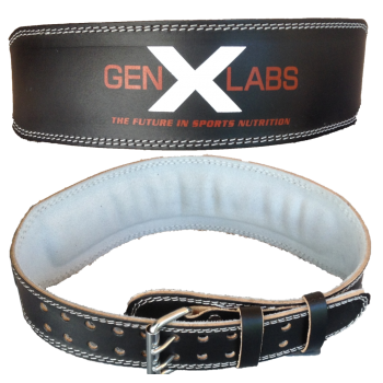 Padded Weight Lifting Belt 4" Special Price full GenXLabs