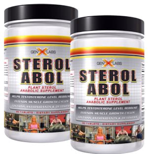 SterolABOL Sterol Double Pak with FREE Shirt GenXLabs bottles