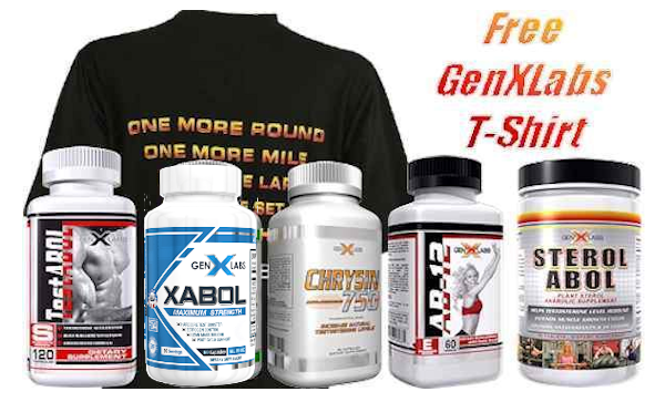 Mass Muscle Size Stack 5 Products - Free Shirt GenXLabs