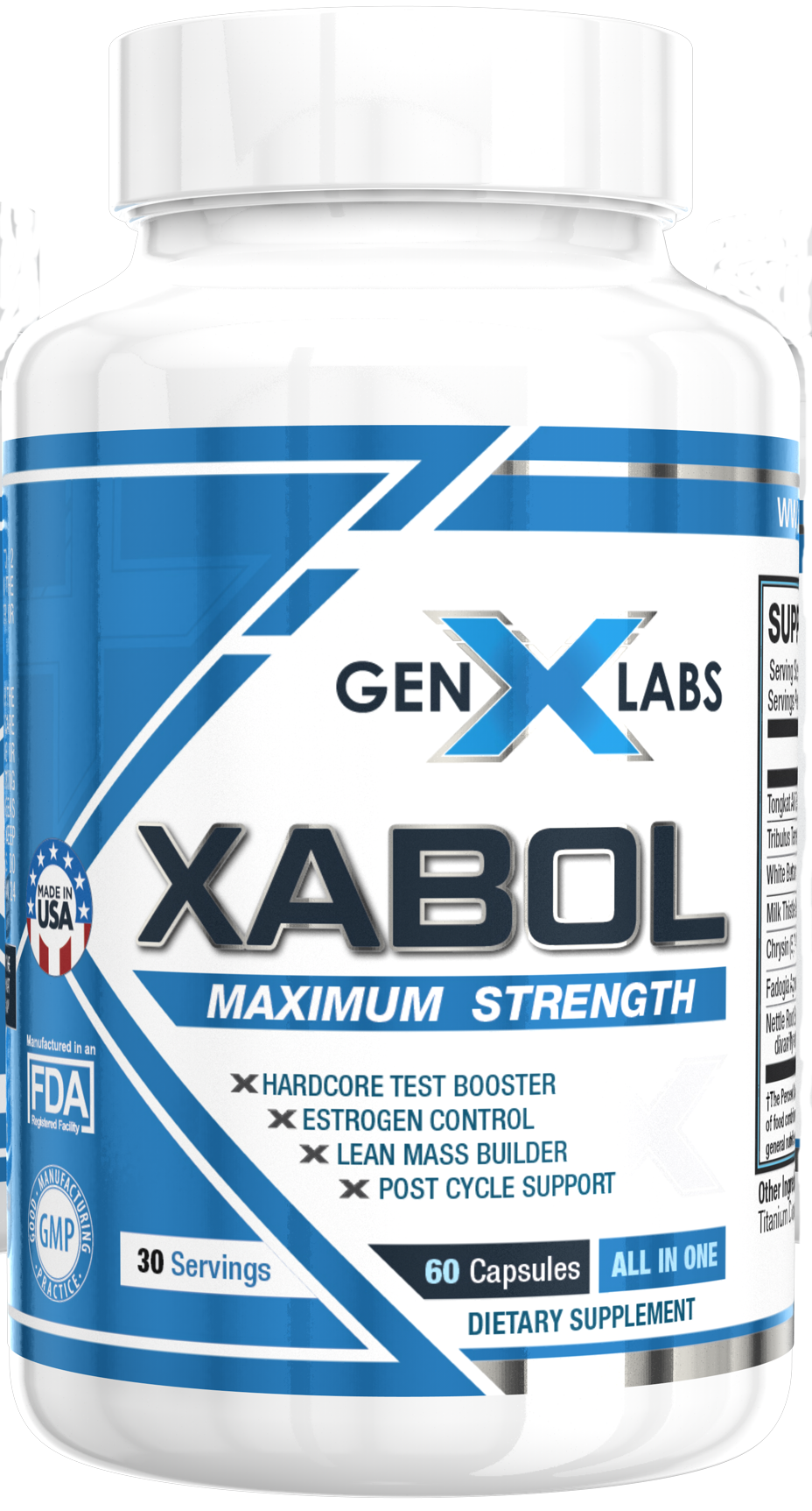 XABOL Maximum Strength Test Booster 60 Capsules