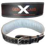 GenXLabs Padded Weight Lifting Belt 4" CLEARANCE